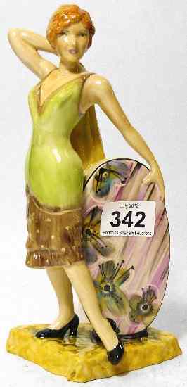 Appraisal: Carltonware Figure Art Deco Artist Original Proof by Victoria Bourne