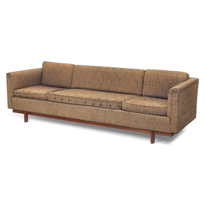 Appraisal: Frank Lloyd Wright sofa manufactured by Heritage Henredon Taliesin design