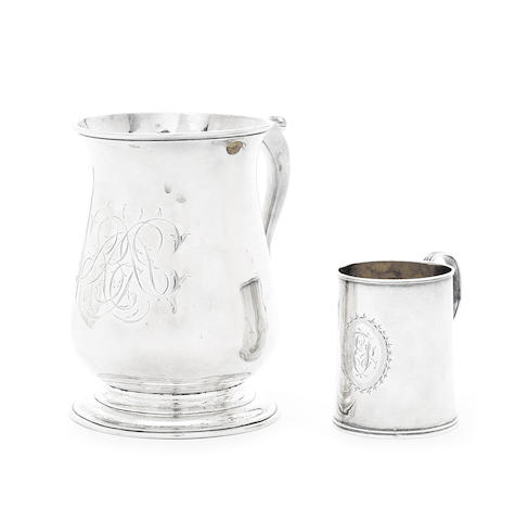 Appraisal: A George II silver mug by William Shaw II William