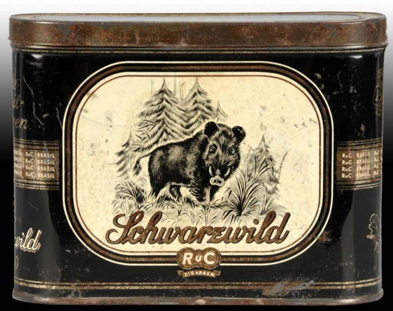 Appraisal: St Felix Scwarzwild Brazilian Tobacco Tin Description All with a