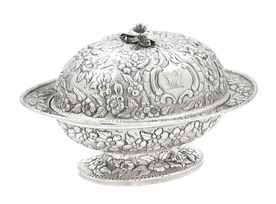 Appraisal: An American Silver Butter Dish G W Webb Co Baltimore