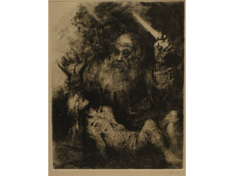 Appraisal: JACK LEVINE AMERICAN B THE SACRIFICE OF ISAAC etching numbered