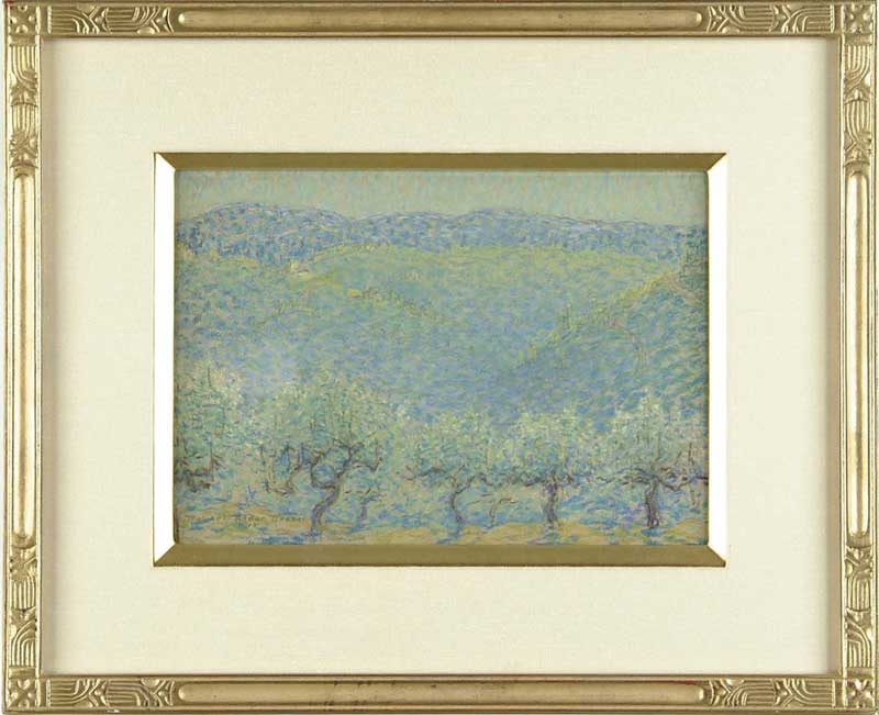 Appraisal: ROBERT ALDEN REASOR European th Century ORCHARD IN LANDSCAPE Pastel