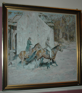 Appraisal: JOHN LENNOX - Two Gentleman on Horseback Oil on canvas