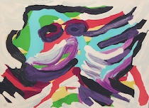 Appraisal: Karel Appel Dutch - A lithograph in colors on paper