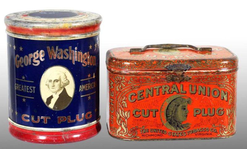 Appraisal: Lot of Cut Plug Tobacco Tins Description Includes one George