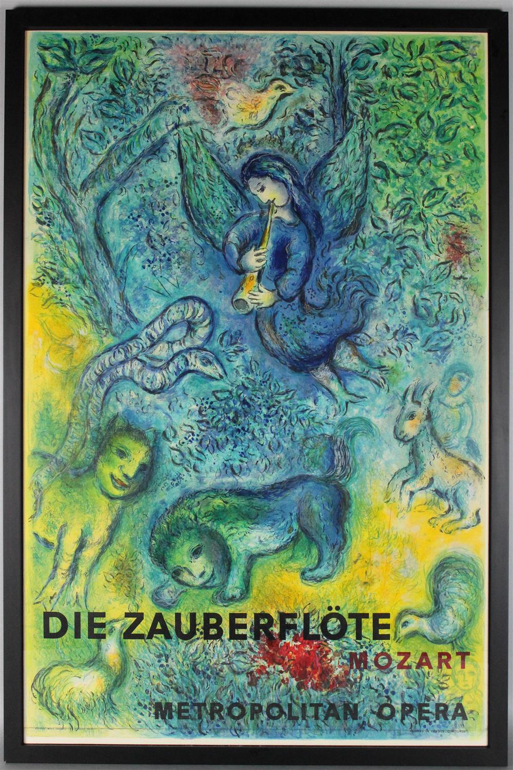 Appraisal: AFTER MARC CHAGALL MOZART DIE ZAUBERFLOTE - METROPOLITAN OPERA Lithograph