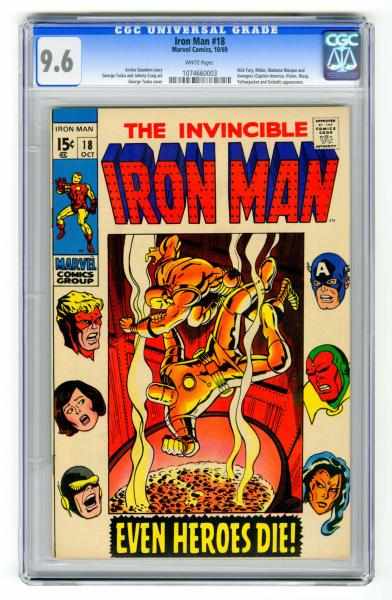 Appraisal: Iron Man CGC Marvel Comics Click for full description