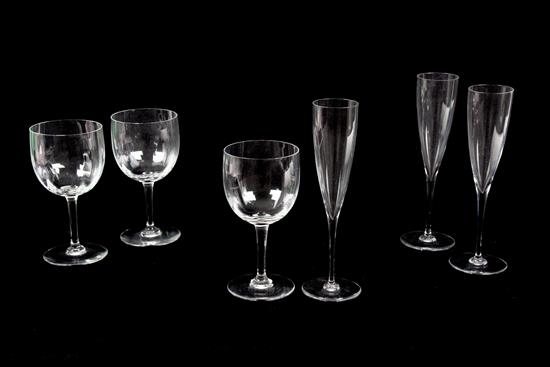 Appraisal: Sale Lot A Collection of Baccarat Stemware comprising of eleven