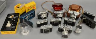 Appraisal: One box lot Kodak camera lot including Kodak Rainbow A