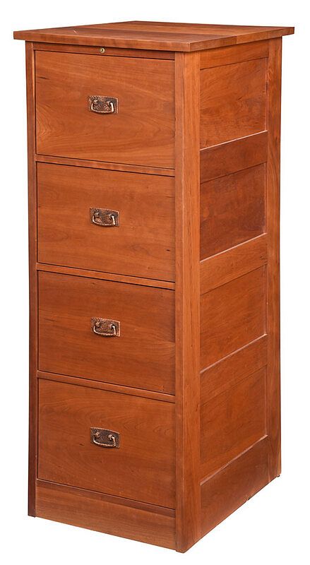 Appraisal: Stickley Arts and Crafts Style Cherry File Cabinet branded mark