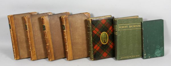 Appraisal: Group of four rare books with fine bindings including 'Marmion