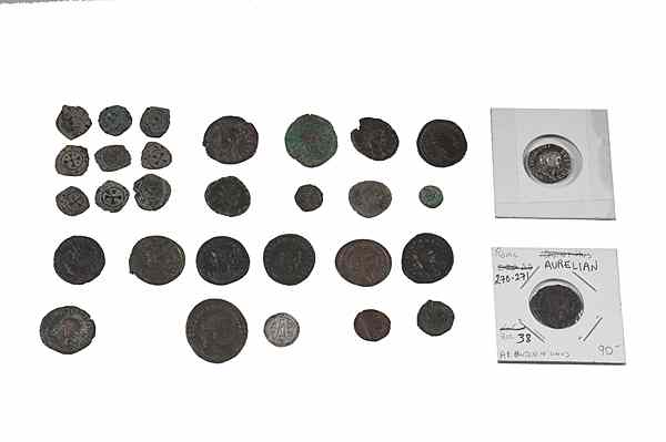 Appraisal: Roman Coins Plus Roman a collection of eighteen Roman coins