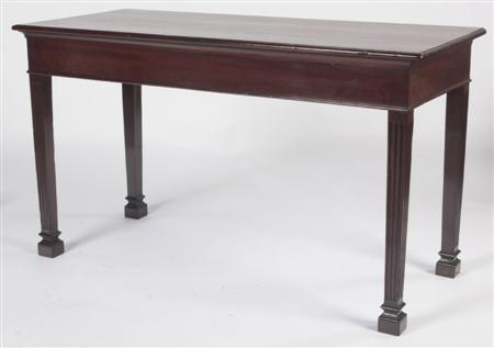 Appraisal: A George III mahogany serving table the rectangular top with