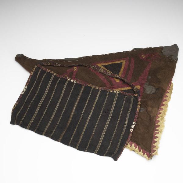 Appraisal: PRECOLUMBIAN TEXTILES Two items from Peru include a large Nazca