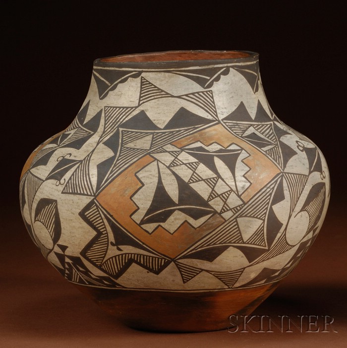 Appraisal: Southwest Polychrome Pottery Bowl Acoma c first quarter th century