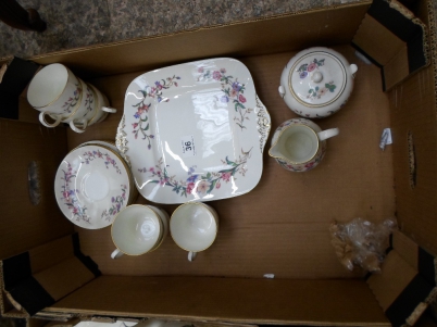 Appraisal: Tray of Wedgwood Devon Sprays Tea Set comprising Plates Cups