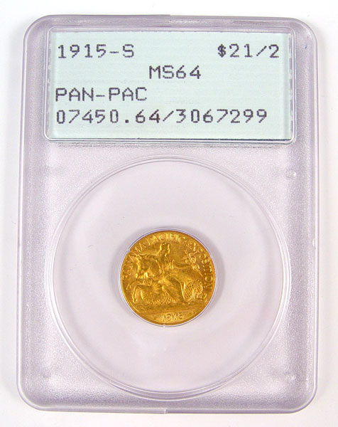 Appraisal: -S PANAMA PACIFIC GOLD PCGS MS Graded from PCGS MS