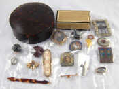 Appraisal: A mixed lot including untested antique brooches pendants buckles a