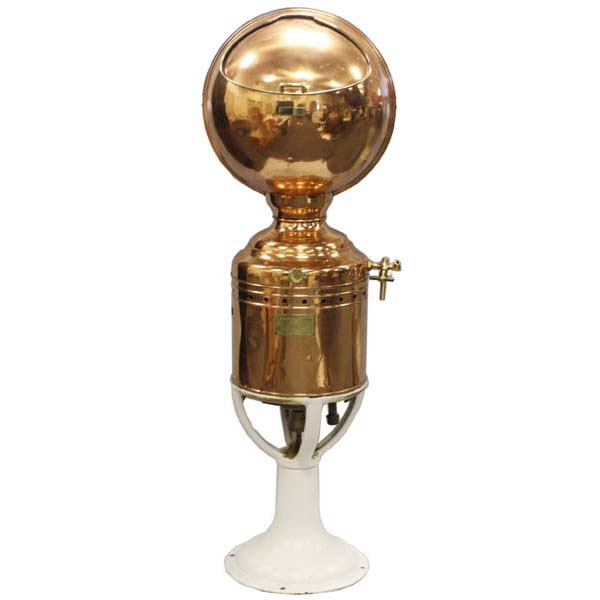 Appraisal: Barber shop towel steamer Chisholm Company Patent Blickman Copper sphere