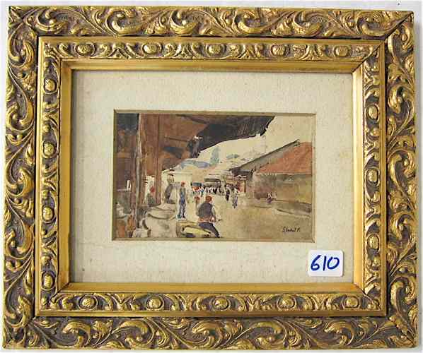 Appraisal: FERENCZ EISENHUT WATERCOLOR ON PAPER Hungarian - Hungarian Market Image