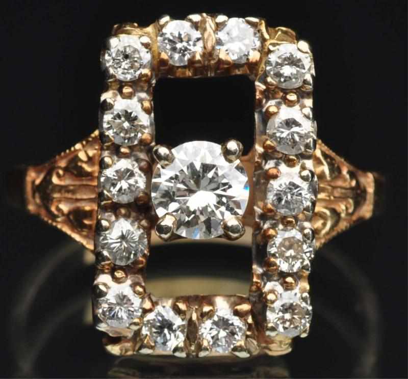 Appraisal: K Y Gold Ring Center diamond carat SI SI and