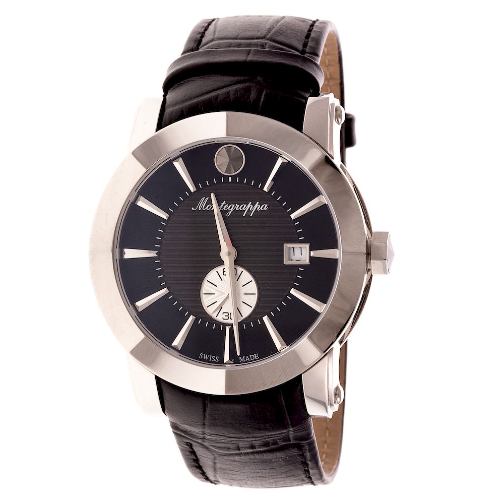 Appraisal: A Gentlemen's Montegrappa Nerouno Watch Stainless steel Montegrappa Nerouno Watch