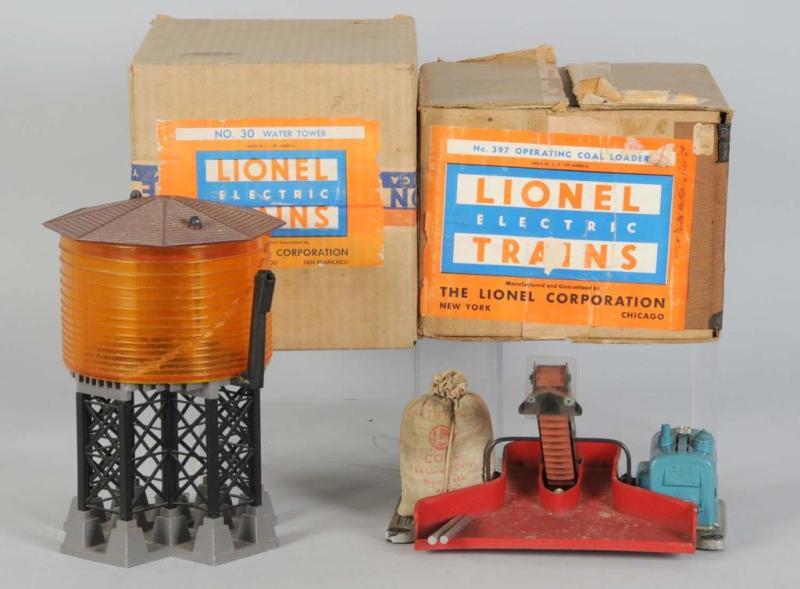 Appraisal: Lot of Lionel Accessories in OB Description Post-war Includes boxes