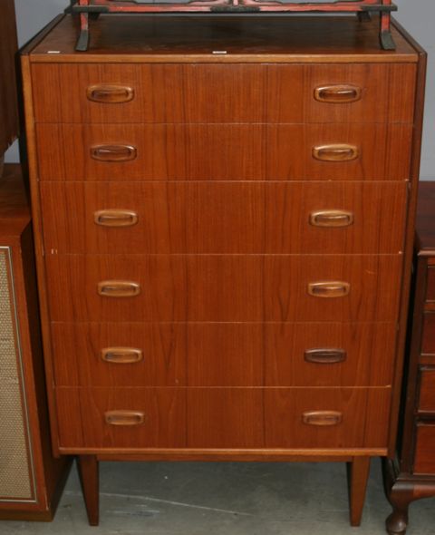 Appraisal: A Danish style entertainment cabinet together with a Parker chest