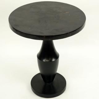 Appraisal: In the Manner of Karl Springer Horn Gueridon Table In