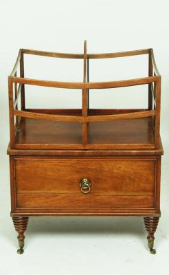 Appraisal: A MAHOGANY CANTERBURY early to mid th century of oblong