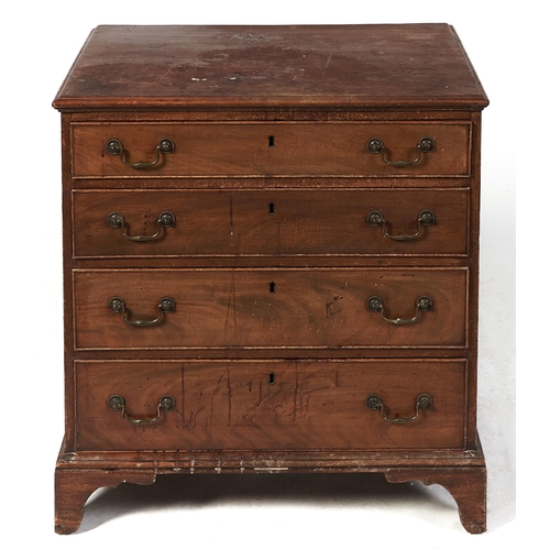 Appraisal: A George III mahogany chest of drawers late th c