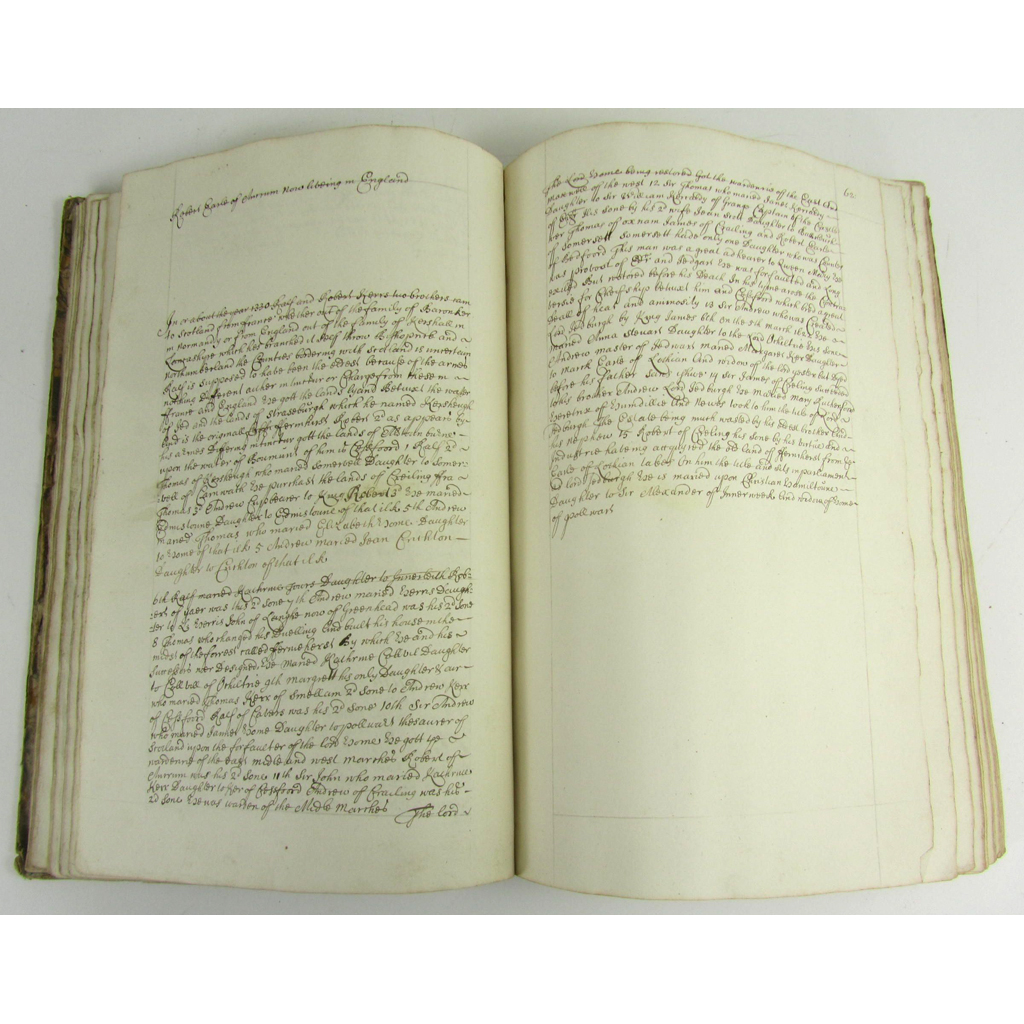 Appraisal: Mackenzie of Rosehaugh Sir George genealogical manuscript A Collection of