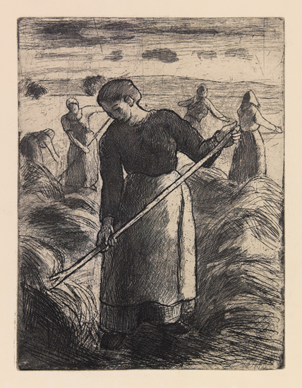 Appraisal: CAMILLE PISSARRO Faneuses d' ragny Etching on cream wove paper