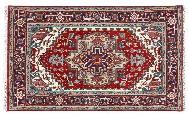 Appraisal: Hand-tied Persian Serapi rug approx ' l ' w