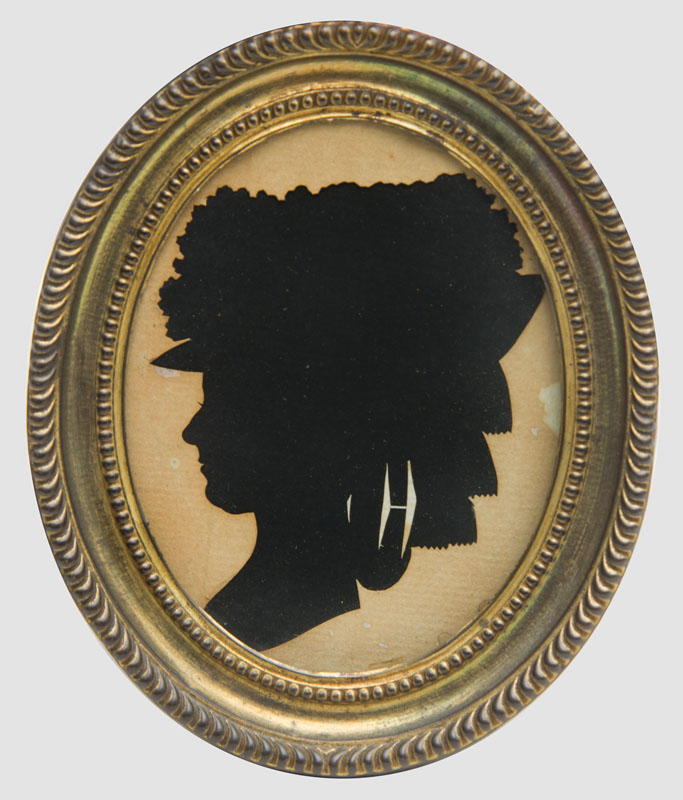 Appraisal: GROUP OF FOUR SILHOUETTE PORTRAITS ATTRIBUTED TO MRS SARAH HARRINGTON