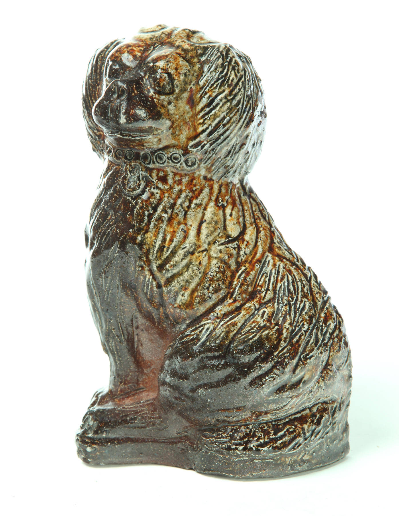 Appraisal: SEWERTILE DOG Probably Ohio early th century Relief figure of