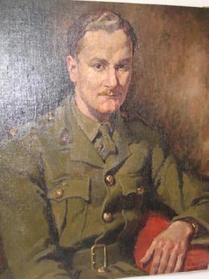 Appraisal: JOYCE PLATT Portrait of an Army Officer half length signed