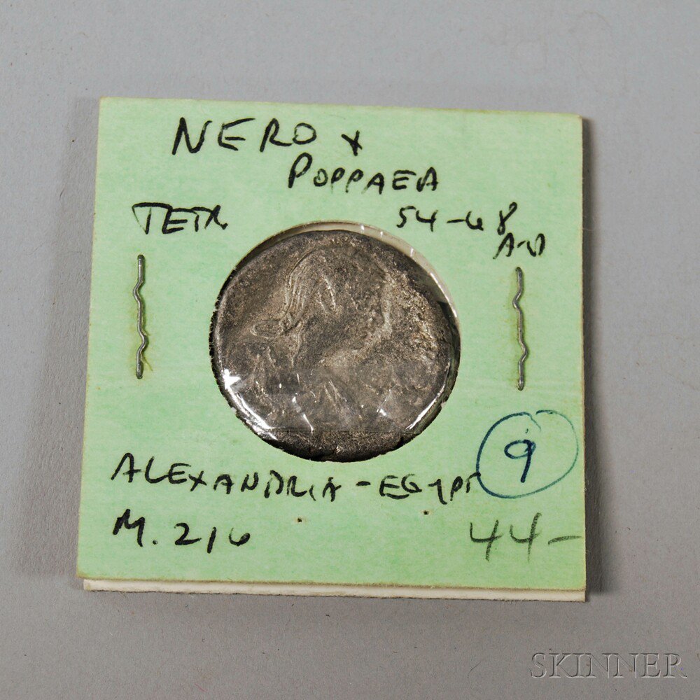 Appraisal: Ancient Roman Empire Silver Billon Tetradrachm Coin Alexandria Egypt c