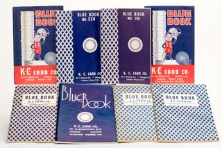 Appraisal: Group of Eight Different K C Card Co Blue Book