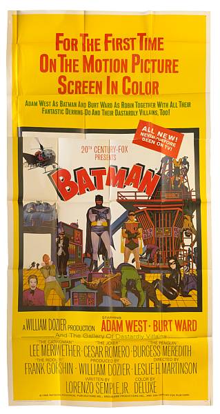 Appraisal: A 'Batman and Robin' group of film posters s Six