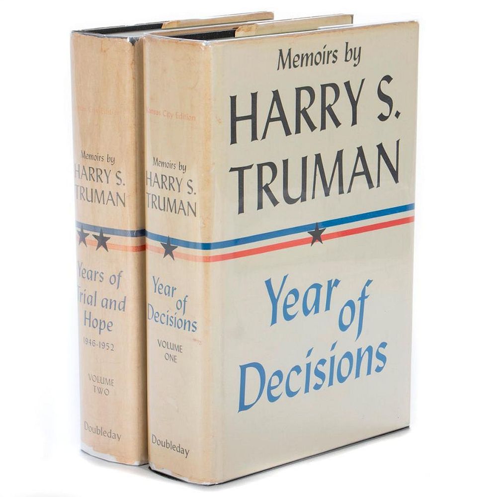 Appraisal: Memoirs Signed by Harry S Truman vols Year of Decisions