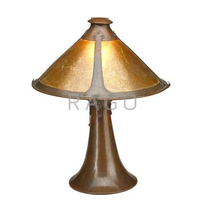 Appraisal: DIRK VAN ERP Early trumpet lamp with vented cap San