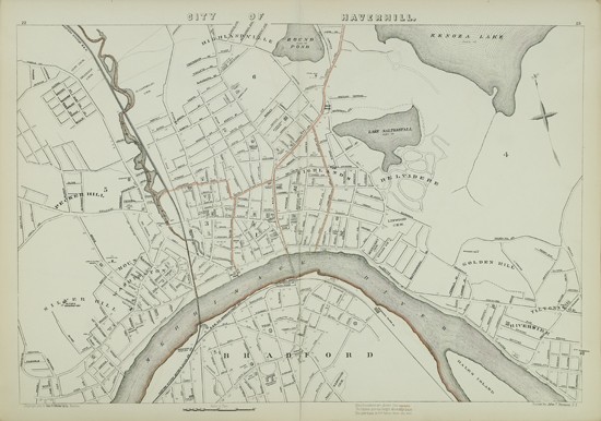 Appraisal: MASSACHUSETTS Walker O W Atlas of Massachusetts Profusion of double-page