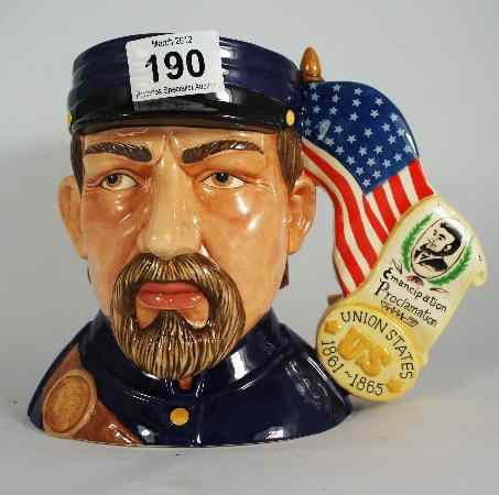 Appraisal: Royal Doulton Large Double-Sided Character Jug Civil War D From