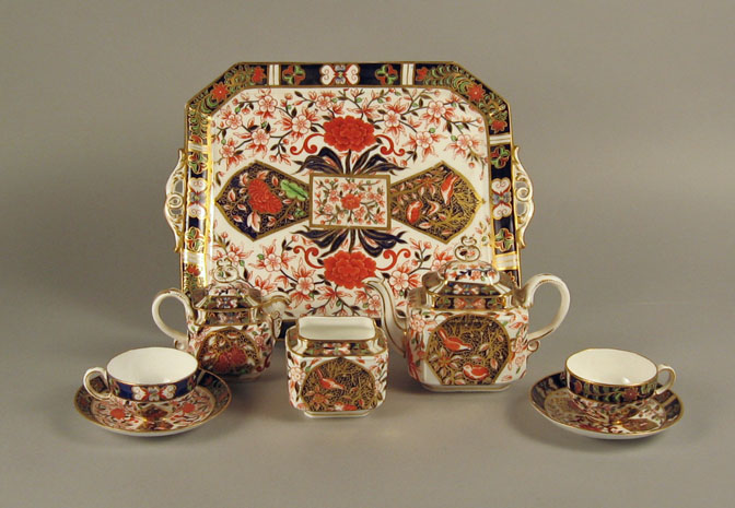 Appraisal: Crown Derby Imari pattern cabaret tea service late th early