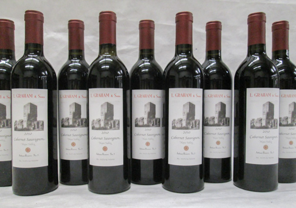 Appraisal: THREE CASES OF VINTAGE CALIFORNIA CABERNET SAUVIGNON L Graham Sons