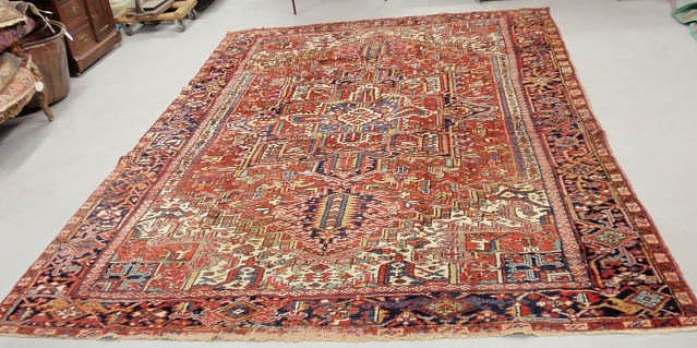 Appraisal: Room size Heriz oriental carpet Approx x