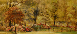 Appraisal: Mrs Anderson - Kensington Gardens watercolour x cm