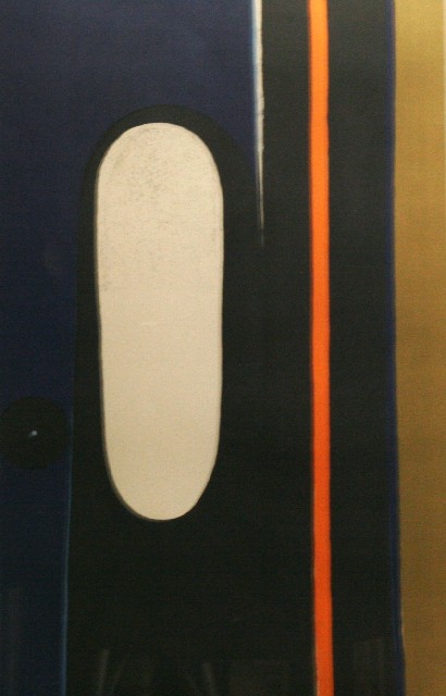 Appraisal: Twentieth Century Japanese School White Mirror circa screenprint signed 'Sato'